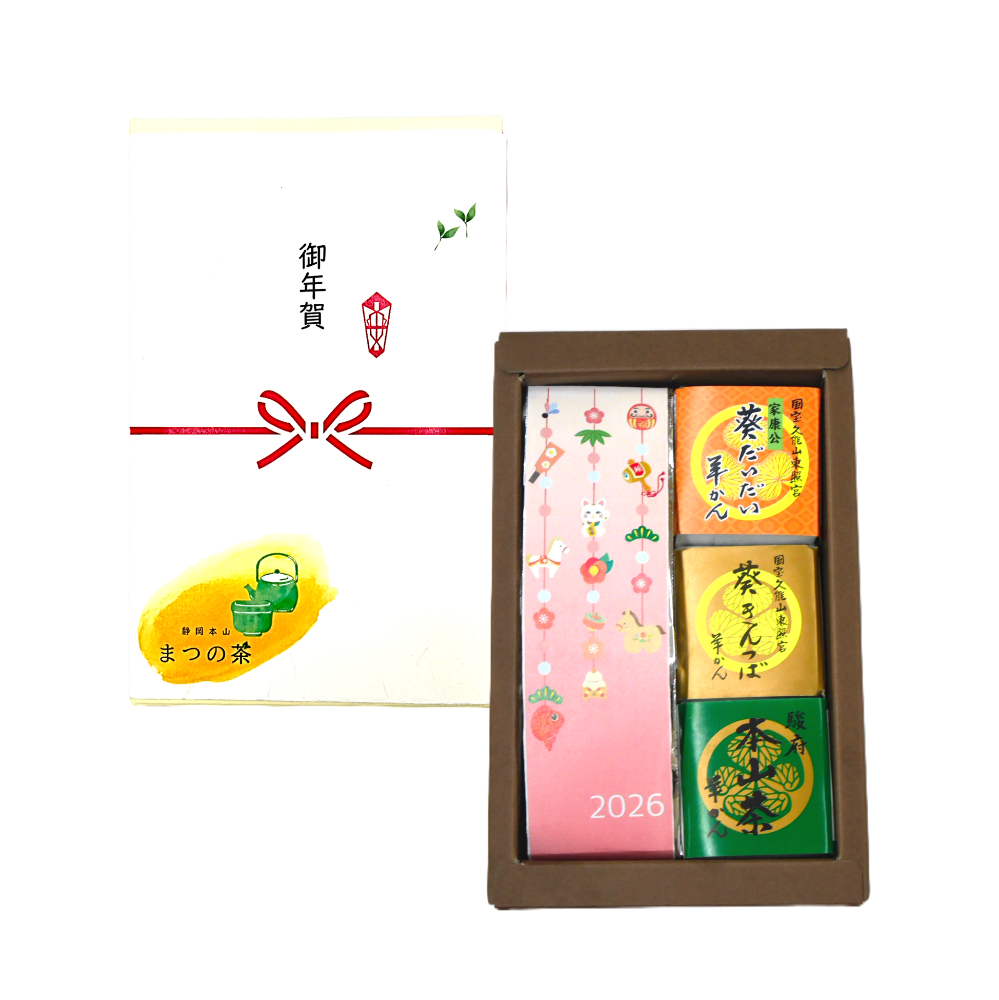 まつの茶とようかんの詰め合わせ
