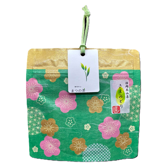 静岡茶 静岡本山 深蒸し茶 まつの茶 煎茶 さえみどり 30g