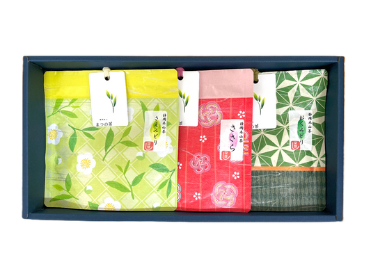 まつの茶 風呂敷包みセット~萌黄~
