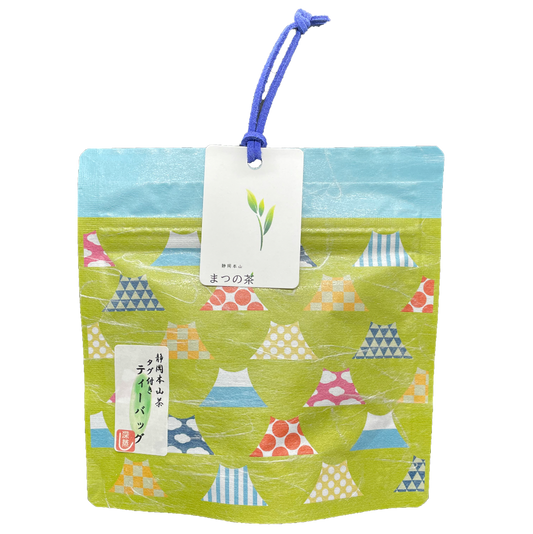 静岡茶 静岡本山 深蒸し茶 まつの茶 煎茶 冷茶  タグ付きティーバッグ 5個入